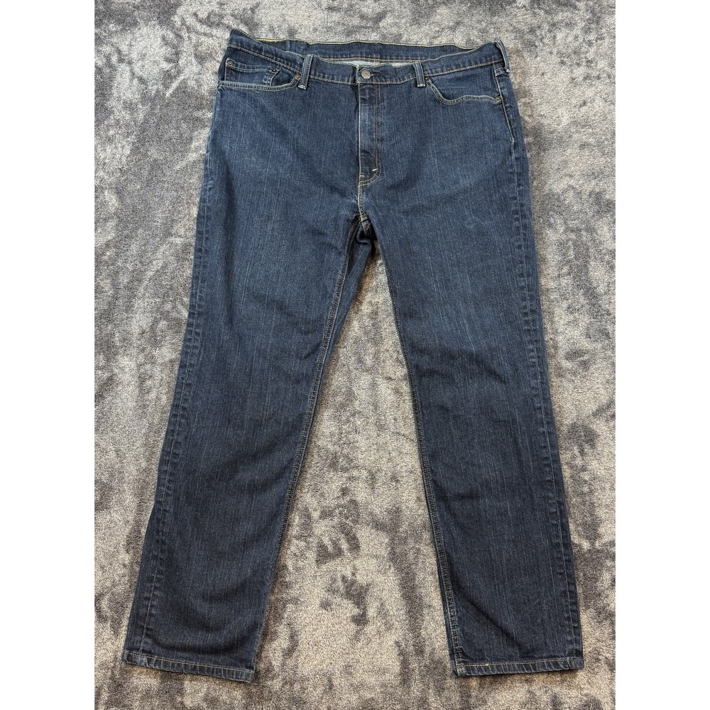 Levis 541 Straight Fit Jeans Mens 42x34 Blue Stretch Flex Denim